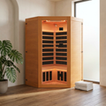 Multifunctional 2-3 Person Infrared Sauna for Home, 2180W Indoor Sauna with 7-Color LED Ambient Light, Red Light Feature, Oxygen Bar, Dual Bluetooth Speakers, 360° Surround Heating